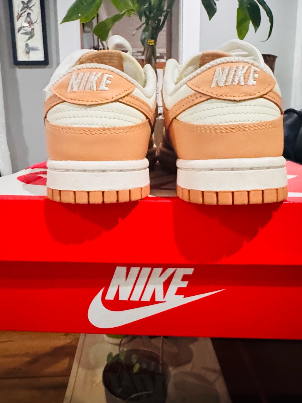 Nike Women’s Low-Top Sneakers - White & Peach - Picture 6 of 7